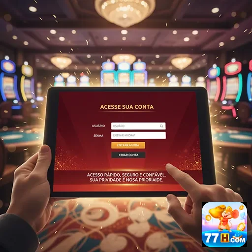 Ilustração de Explore os melhores slots no 77h com recompensas VIP